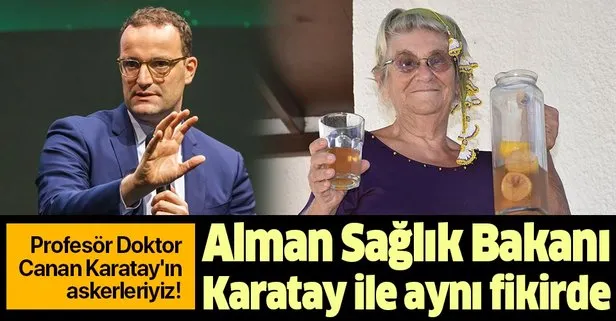 Almanya Sağlık Bakanı Jens Spahn, Canan Karatay’ın önerisine destek verdi