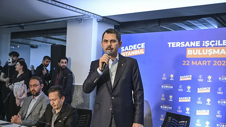 Cumhur İttifakı'nın İBB başkan adayı Murat Kurum'dan tersane ziyareti!