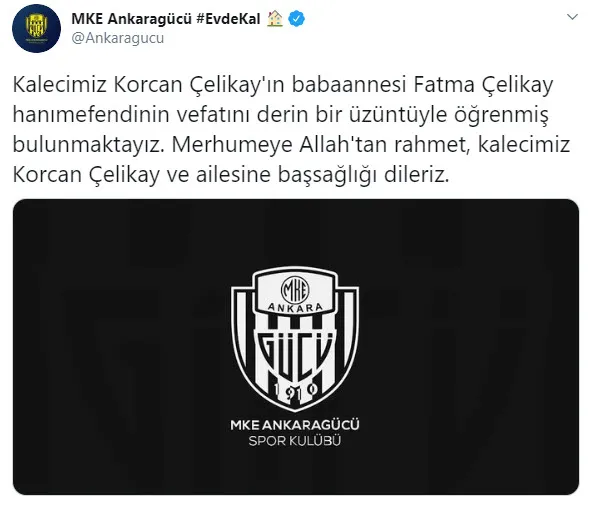 MKE Ankaragücü kalecisi Korcan Çelikay'ın acı günü-2