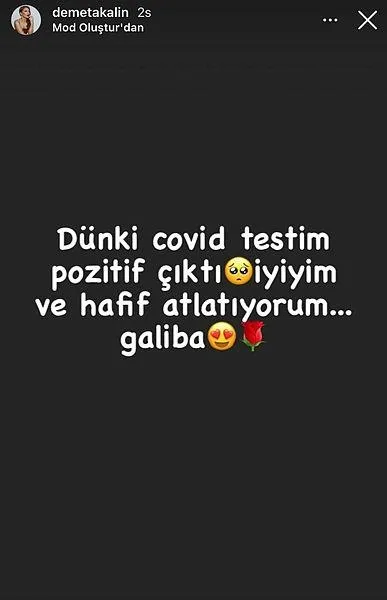 SON DAKİKA: Demet Akalın'ın yeni tip koronavirüs testi pozitif çıktı-1