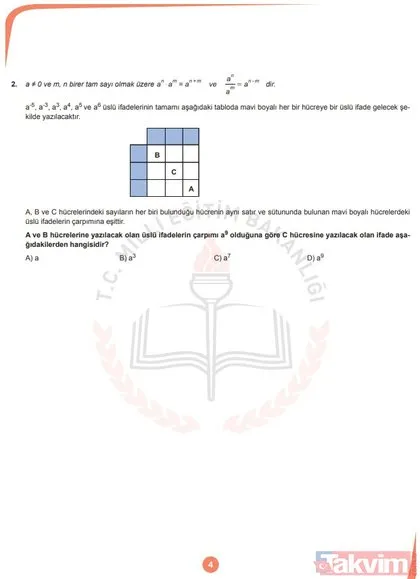 LGS örnek sorular yayımlandı! İşte MEB LGS örnek sorular listesi