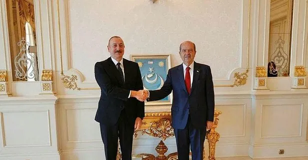 KKTC Cumhurbaşkanı Ersin Tatar, Azerbaycan Cumhurbaşkanı İlham Aliyev’le görüştü