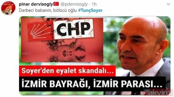 Tunç Soyer'in 'İzmir bayrağı ayrı olsun' şeklindeki "elayet" çıkışına tepkiler çığ gibi: "Bölücülerle aynı muameleyi hak edersin" - 19