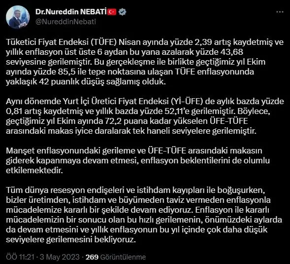 Nisan ayı enflasyon oranı ne kadar oldu? TÜİK son dakika açıkladı! Enflasyonda 5 ayda 40 puan düşüş...-3
