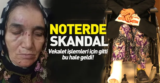 Noterde skandal! Vekalet için gitti bu hale geldi