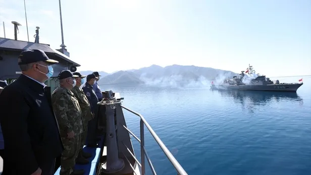 Son dakika: Başkan Erdoğan Denizkurdu-2021 Tatbikatı'na canlı bağlantıyla katıldı-5