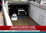 Ankara'da şiddetli yağış