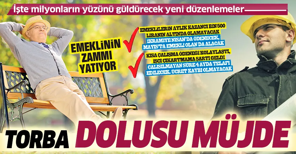 Emekliye aylık 1500 lira! Milyonların yüzünü güldürecek düzenlemeler torba tasarıya eklenerek yasalaştı