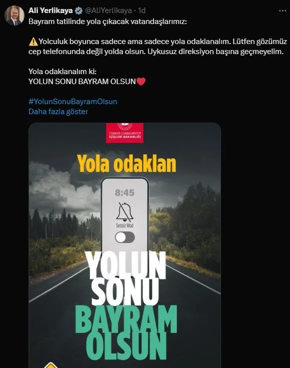 Kurban Bayramı tatilinin ilk 2 günü trafik kazalarında 16 kişi hayatını kaybetti! İçişleri Bakanı Ali Yerlikaya uyardı: "Gözümüz cep telefonunda değil yolda olsun"-4