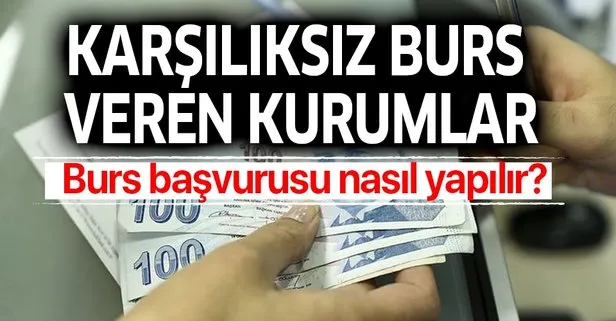 Burs başvuru yerleri! Burs nasıl alınır? 2019-2020 üniversite karşılıksız burs veren kurumlar iş adamları hangileri?