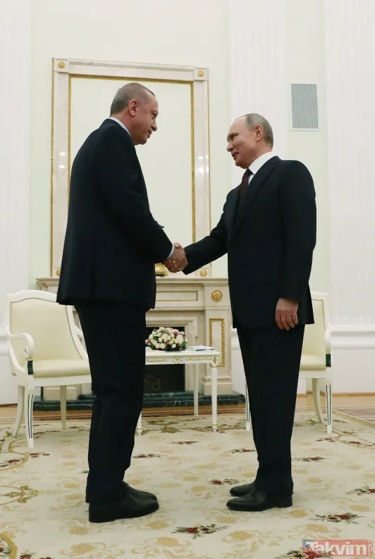 Moskova'da tarihi zirve! İşte Erdoğan-Putin zirvesinden ilk kareler - 4