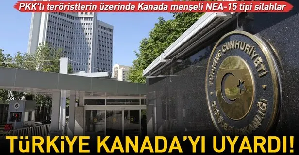 Türkiyeden Kanadaya silah uyarısı!