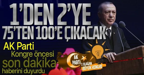 AK Parti'den flaş karar! Sayı 2'ye çıkarılacak