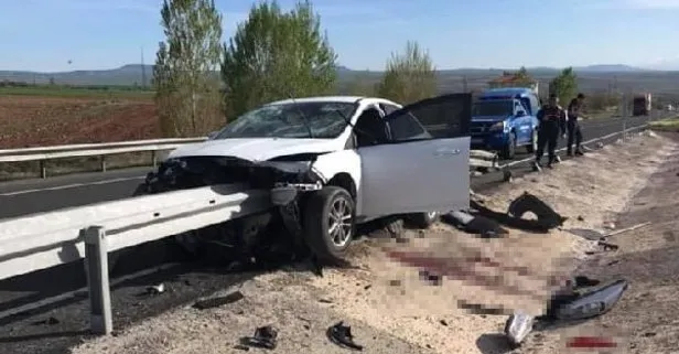 Korkunç kaza! Sürücünün bacağı koptu