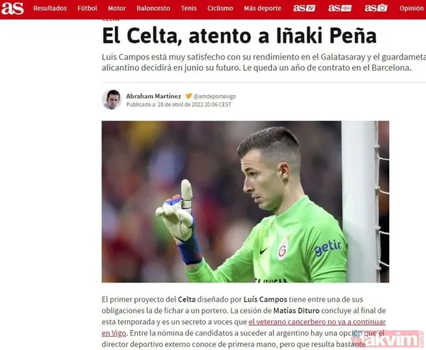 Luis Campos, Inaki Pena’yı Celta Vigo’ya mı götürüyor? Galatasaray'da flaş transfer iddiası - 4