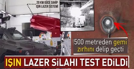 Isin Lazer Silahi 500 Metreden Gemi Zirhini Basariyla Tahrip Etti Takvim