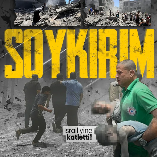 Katil İsrail Şati Mülteci Kampı ile Tuffah Mahallesi’ne saldırdı: 42 kişi hayatını kaybetti!