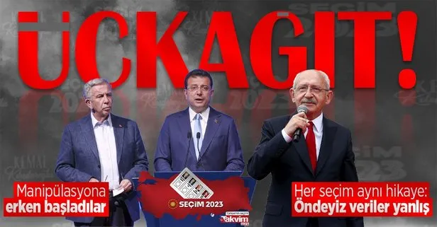 CHP neyin peşinde! Kemal Kılıçdaroğlu, Ekrem İmamoğlu ve Mansur Yavaş’tan peş peşe manipülatif mesajlar…