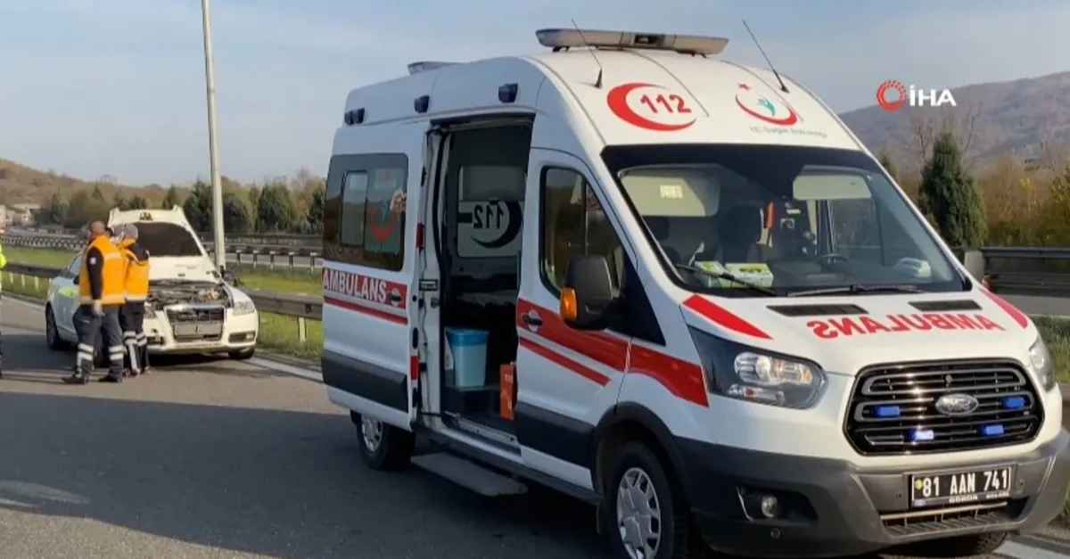 TEM otoyolunda feci kaza: 1 ölü, 2 yaralı
