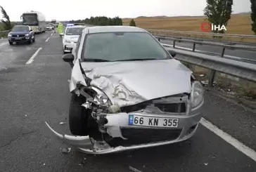 Kırıkkale'de yağmur kazaya davetiye çıkardı: 3 araç çarpıştı, 4 yaralı