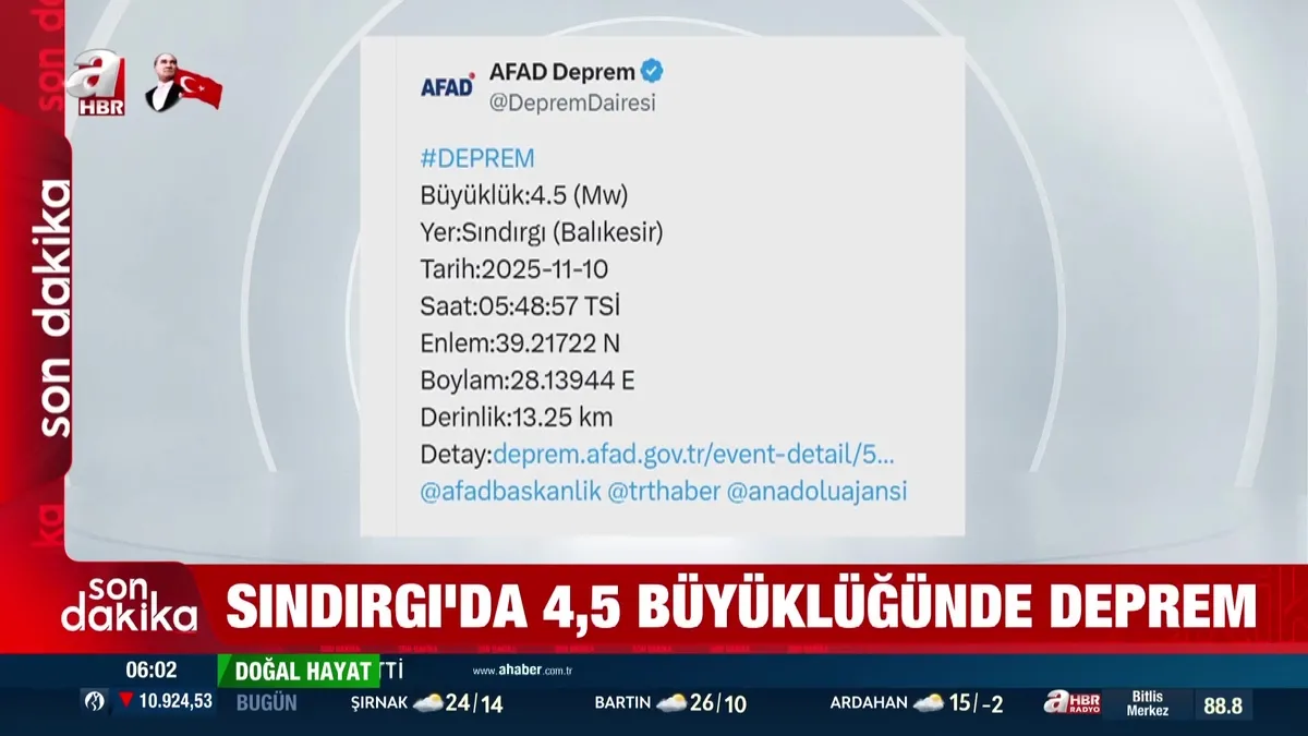 Balıkesir'de peş peşe korkutan depremler!