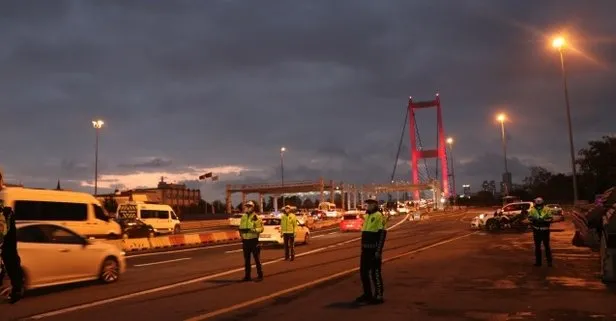 SON DAKİKA: 15 Temmuz Şehitler Köprüsü trafiğe kapatıldı