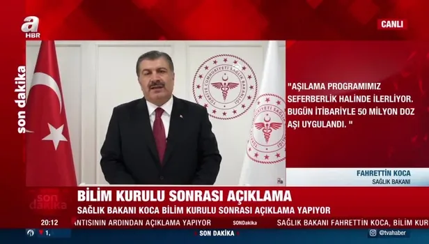 3. doz aşı ne zaman yapılacak? Sağlık Bakanı Fahrettin Koca duyurdu