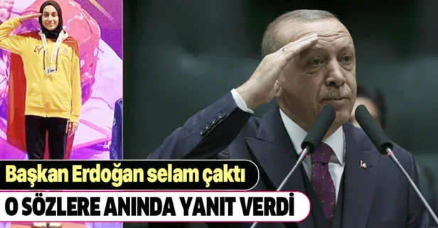 Milli sporcu Meryem İyin, Başkan Erdoğan’a selam çaktı