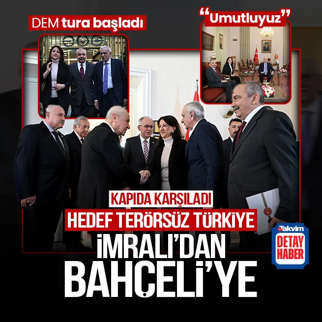 Tarihi anlar... MHP lideri Devlet Bahçeli DEM heyetini kapıda karşıladı | Süreç buraya nasıl geldi?