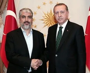 Cumhurbaşkanı Erdoğan Meşal’i kabul etti