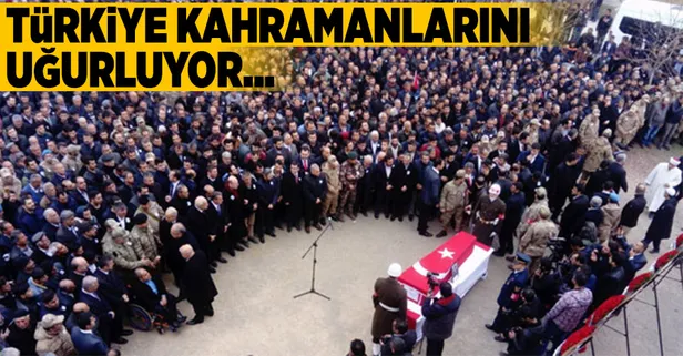 Türkiye şehitlerini uğurluyor