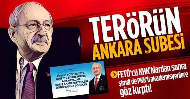Son dakika: Kemal Kılıçdaroğlu'ndan yeni skandal! FETÖ'cü KHK'lılardan sonra şimdi de PKK'lı barış akademisyenlerine göz kırptı