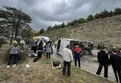 Isparta'da yolcu midibüsü devrildi: 16 yaralı!