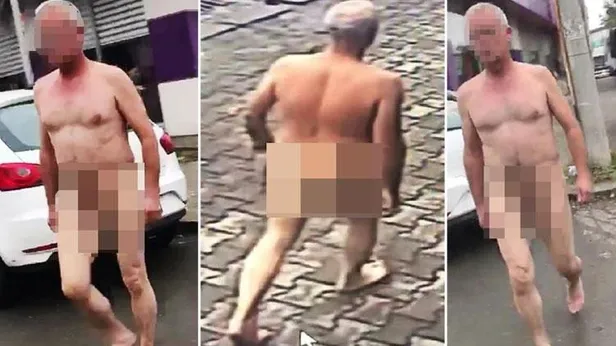 Sakarya'da şok! Yolda çırılçıplak yürüdü...-1