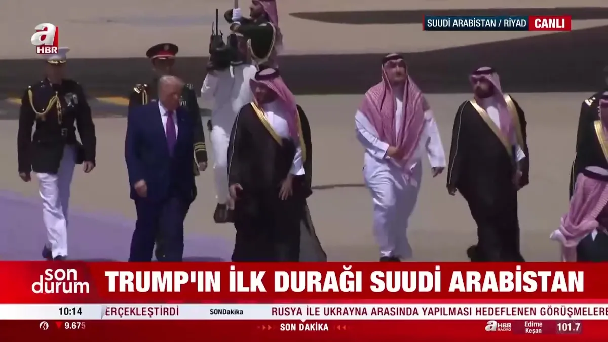 ABD Başkanı Donald Trump Suudi Arabistan'da