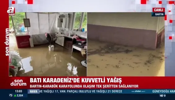 Bartın'da sel felaketi! Belediye ve cami hoparlörlerinden uyarı üstüne uyarı