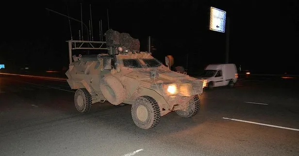 Son dakika: Suriye sınırına askeri sevkiyat