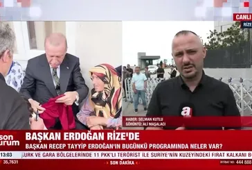 Komşularını ziyaret eden Başkan Erdoğan baba ocağında gönülleri fethetti! Yaşlı kadının mutluluk gözyaşları