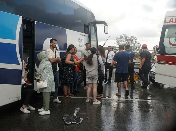 Hasdal Kemerburgaz yolunda zincirleme kaza: Çok sayıda yaralı var!-6
