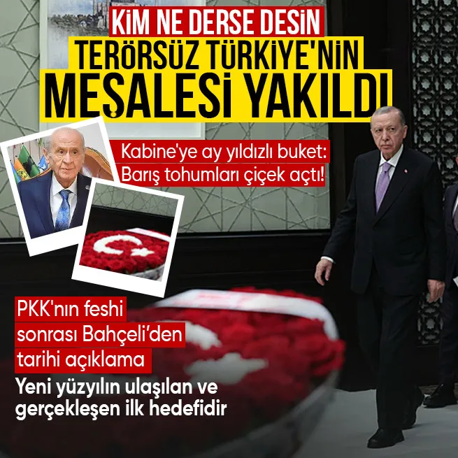 PKKnın fesih kararıyla ilgili Bahçeliden flaş açıklama: Terörsüz Türkiye’nin meşalesi yakılmıştır