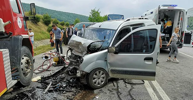 Kocaeli'de korkunç kaza! 2 ölü, 4 yaralı