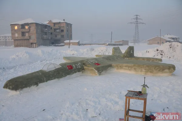 Kızı için kardan Anıtkabir yapan Mehmet Şerif Karahan bu kez ahşap kullanarak Anıtkabir yaptı - 5