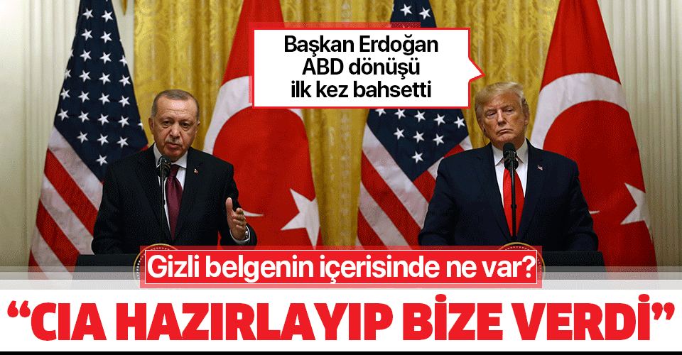 Başkan Erdoğan'dan ABD dönüşü son dakika Mazlum Kobani açıklaması: CIA gizli belge gönderdi