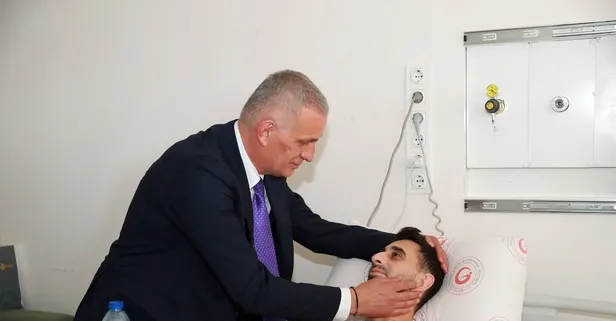 İbrahim Hacıosmanoğlu'ndan metan gazından etkilenen askerlere ziyaret