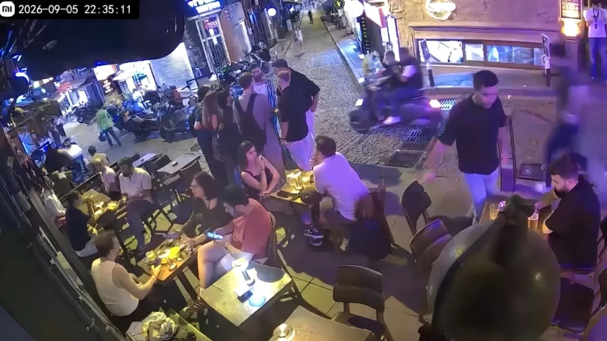 Ortaköy'de havaya ateş açan kişi motosiklette yakalandı