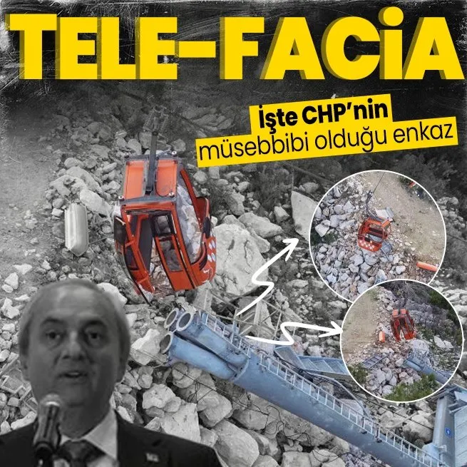 CHPnin ihmal ve sorumsuzluğu felaketle sonuçlandı! Antalyadaki teleferik enkazı havadan görüntülendi: İşte facianın boyutu