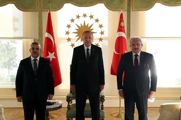 Başkan Erdoğan, Libya Yüksek Devlet Konseyi Başkanı el-Meşri'yi kabul etti