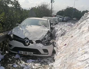 Gebze'de korku dolu anlar: Freni boşalan kamyonu park halindeki araçların üzerine sürdü