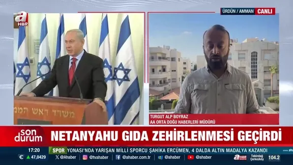 Katil Netanyahu zehirlendi