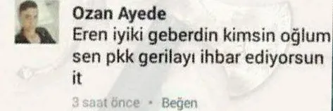 Şehit Eren'e dil uzatan Ozan Ayede yakalandı-3
